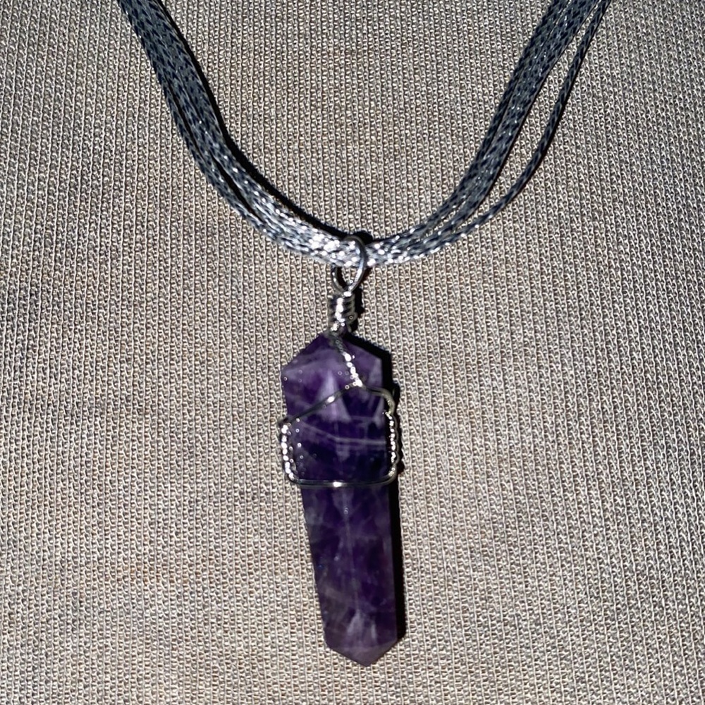 New amethyst pendant